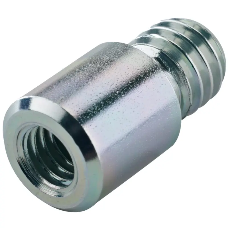 K&M 21900.208.29 Thread Adapter - 3/8 Inch Female Thread - 1/2 Inch Male Thread - Zinc Plated