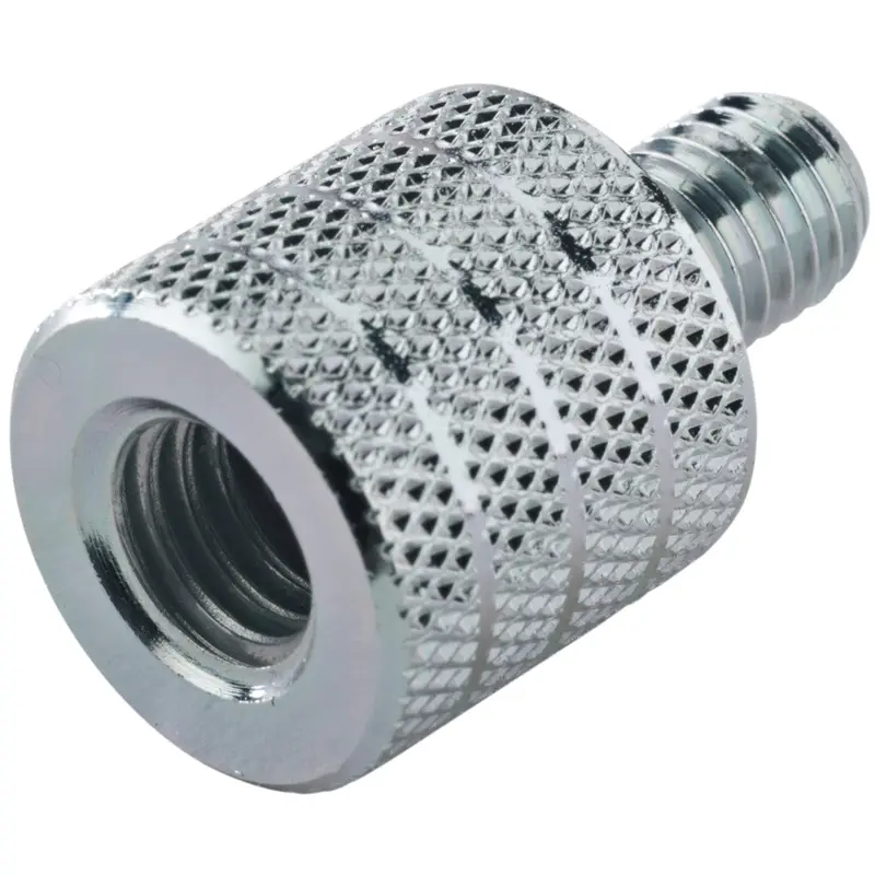 K&M 21918.000.29 Thread Adapter - 3/8 Inch Female to M8 x 12 Millimeter Male - Zinc Plated