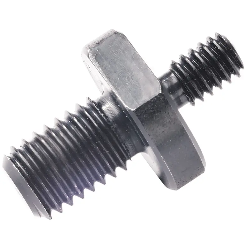 K&M 21922.000.25 Thread Adapter - M 10 to 1/4 Inch - Black Zinc Plated