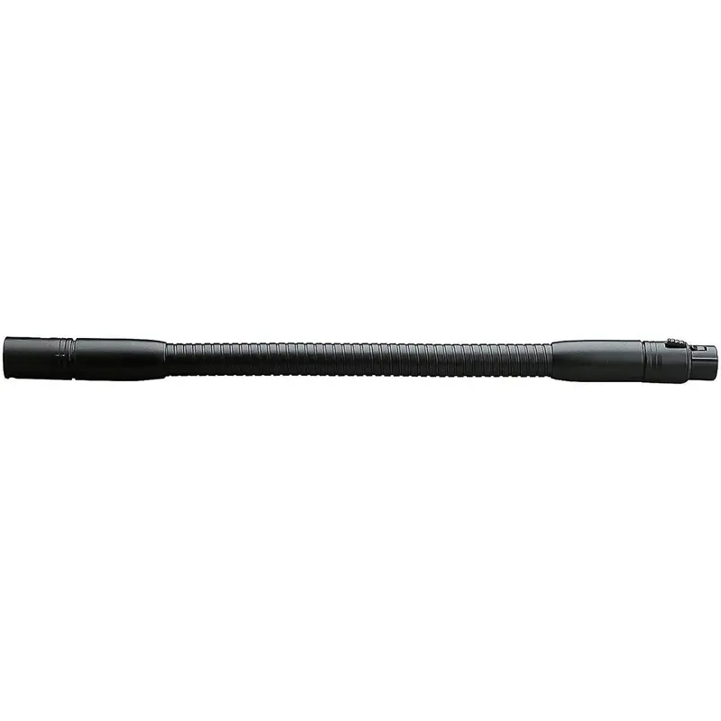 K&M 23020.000.55 Gooseneck Extension - XLR Female Plug / XLR Connector - 11.8-Inch - Black