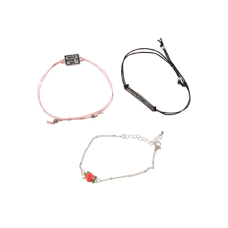 8 Letters Bracelet Set