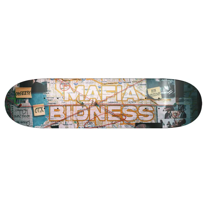 Shoreline Bidness Map Skatedeck