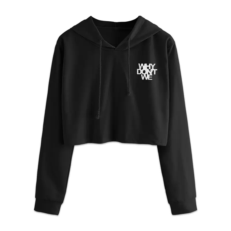 2020 Logo Crop Hoodie (black)