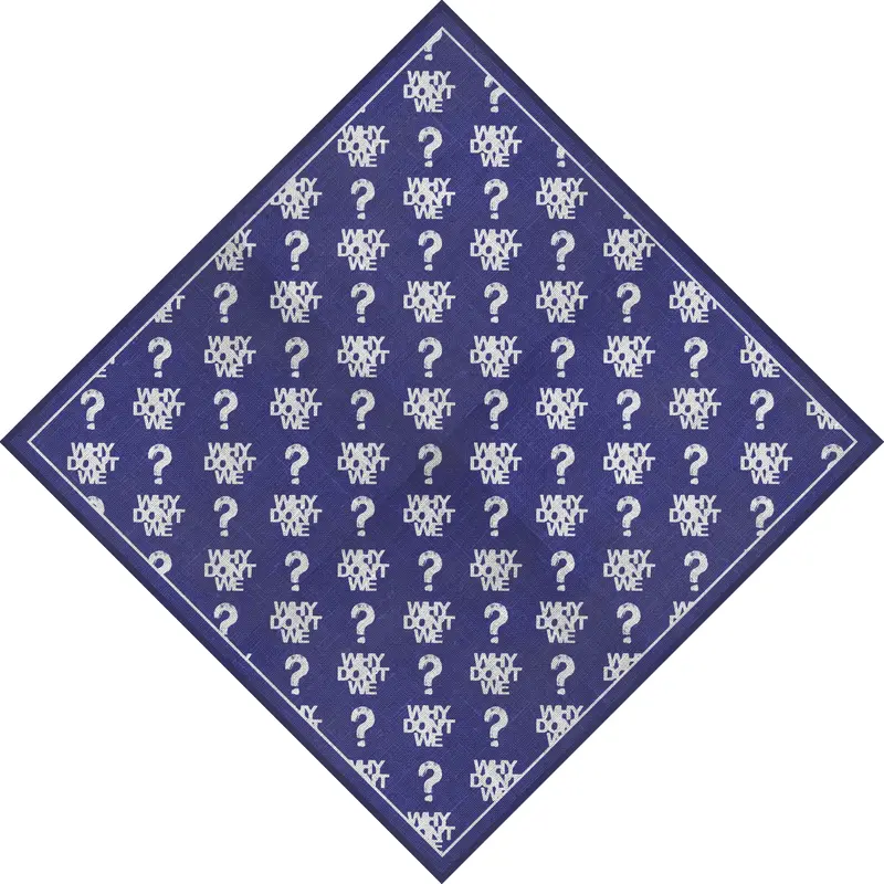 Logo Pattern Purple Bandana