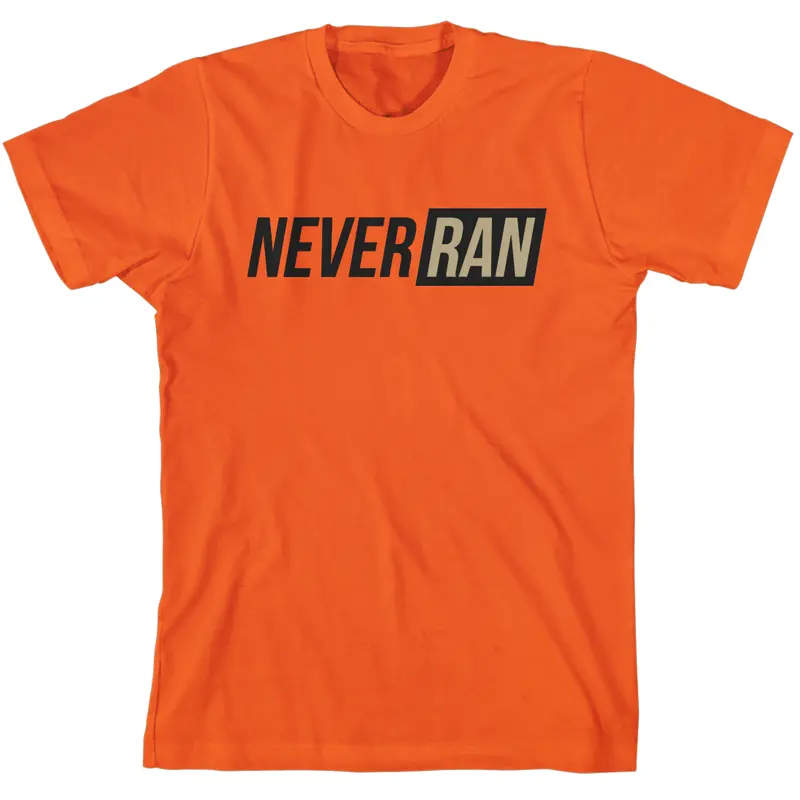 Never Ran Orange T-Shirt