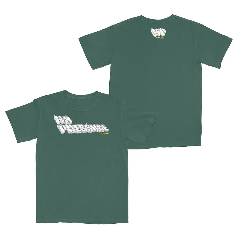No Pressure Broken Logo Green T-Shirt