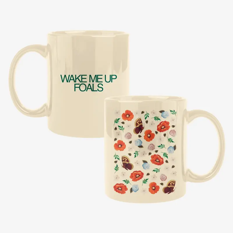 Wake Me Up Floral Mug