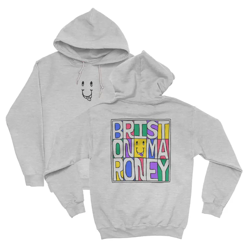 Boxed Text Hoodie (Grey)