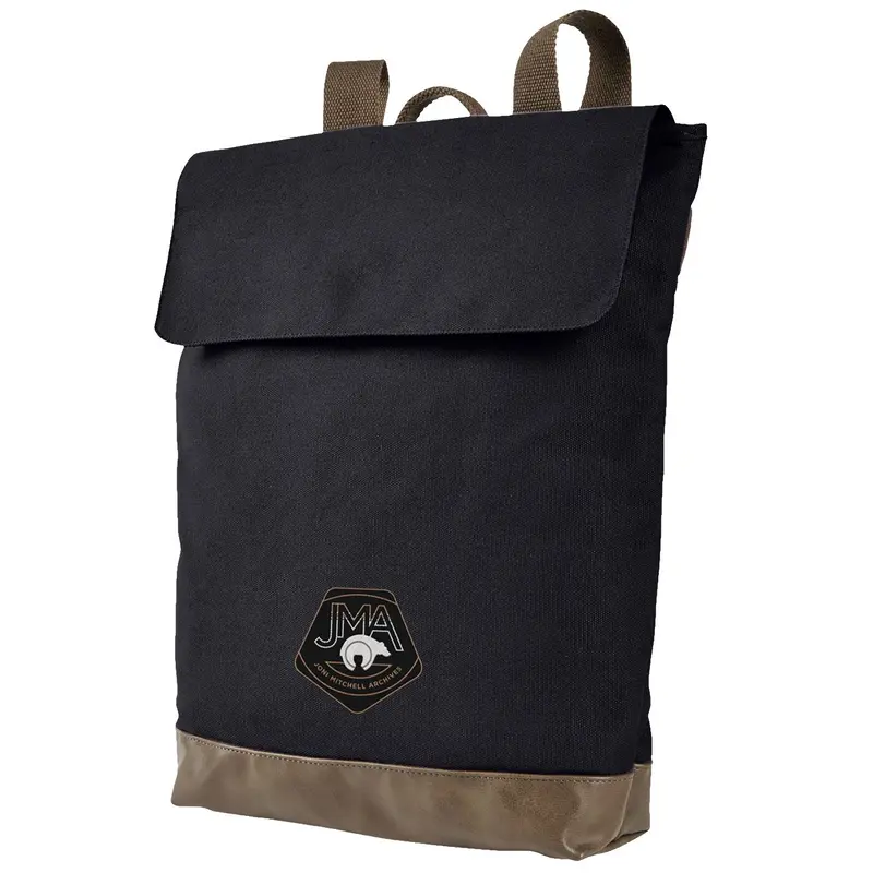 JMA Canvas Leather Rucksack