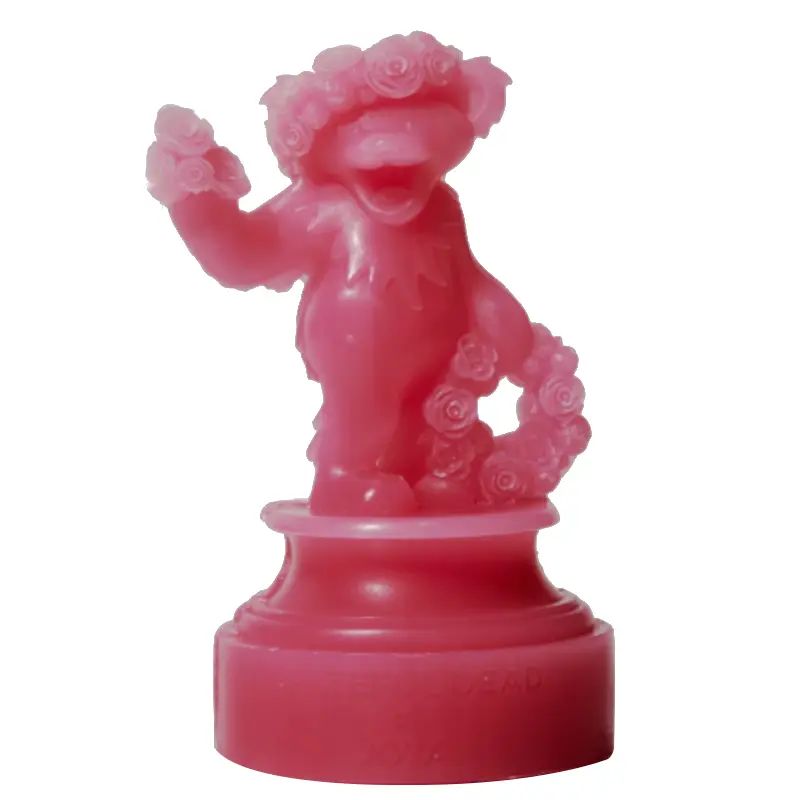 Joya Stealie Pink Dancing Bear Candle
