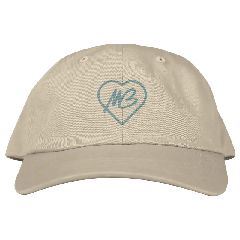Vintage Teal Heart MB Hat