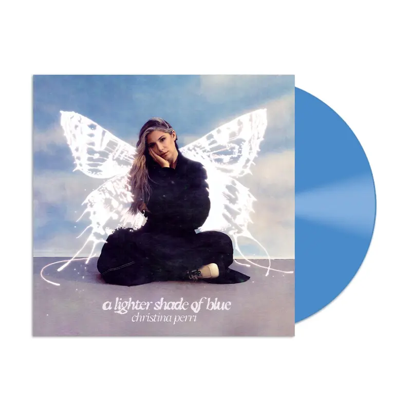a lighter shade of blue vinyl