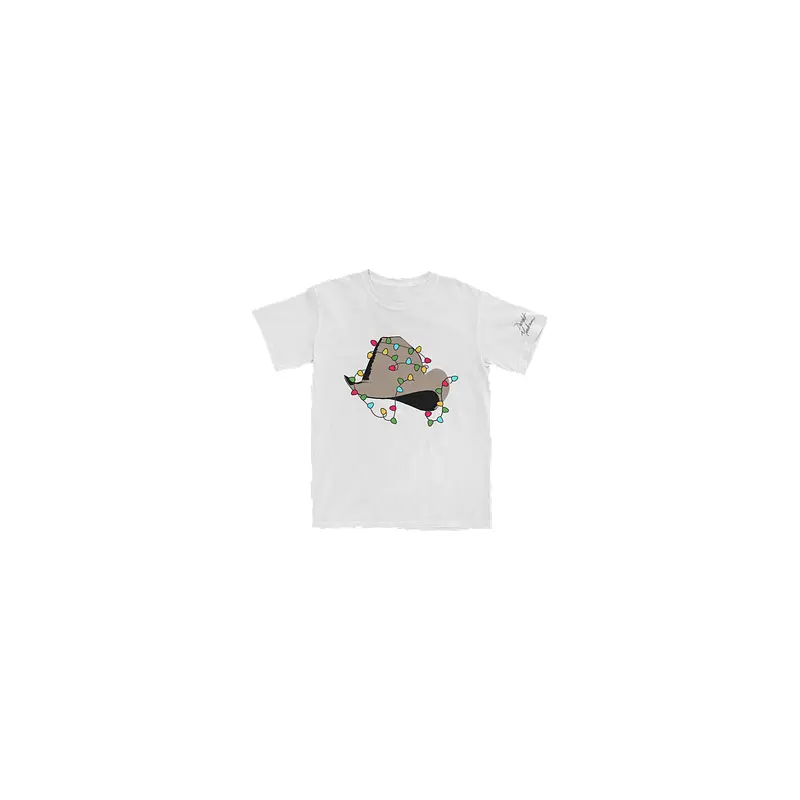 Christmas Light Hat T-Shirt (White)