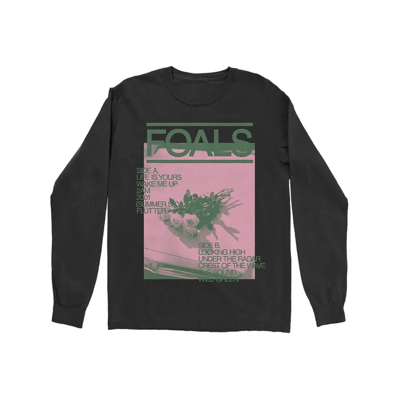 Inverted Pink Roses Longsleeve