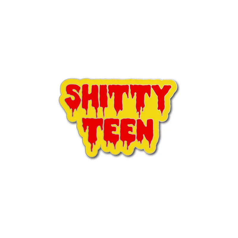 Shitty Teen Yellow & Red Enamel Pin