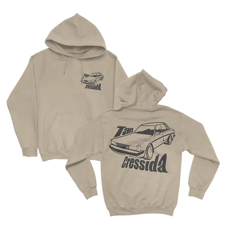 Tan Cressida Label Hoodie