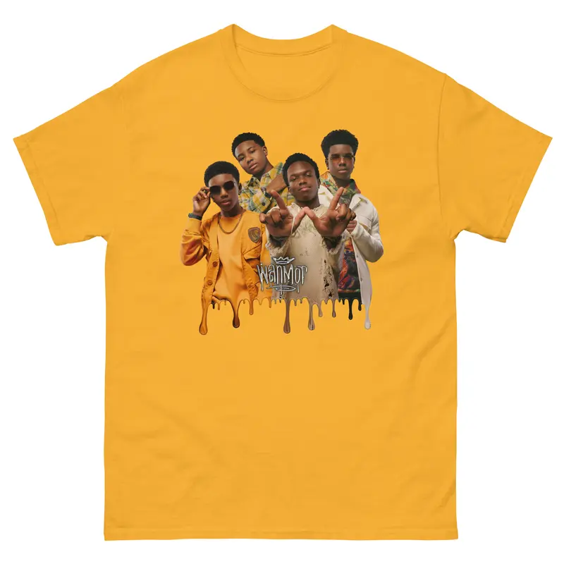 Drip Photo Gold T-shirt New