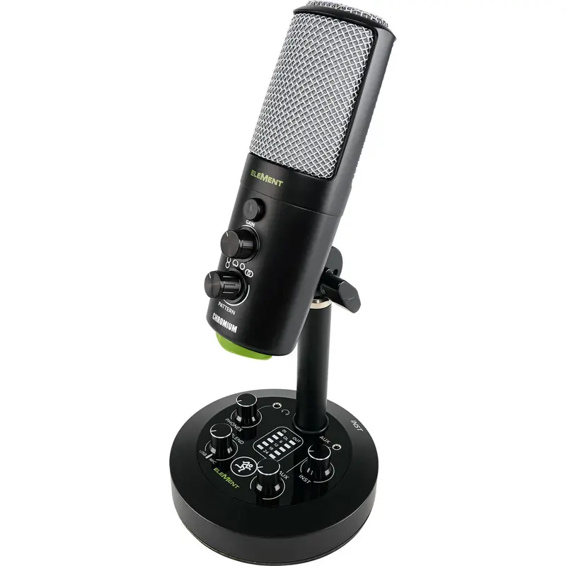 Mackie EleMent CHROMIUM USB Condenser Microphone with Built-In Mixer
