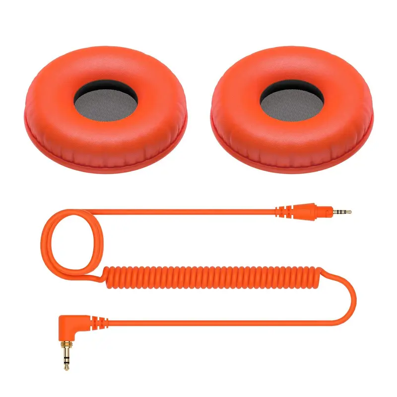 Pioneer DJ CUE1 Series HC-CP08 Accessory Pack Ear Pads and Cable - Orange