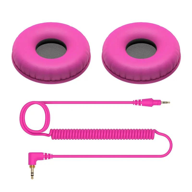 Pioneer DJ CUE1 Series HC-CP08 Accessory Pack Ear Pads and Cable - Pink