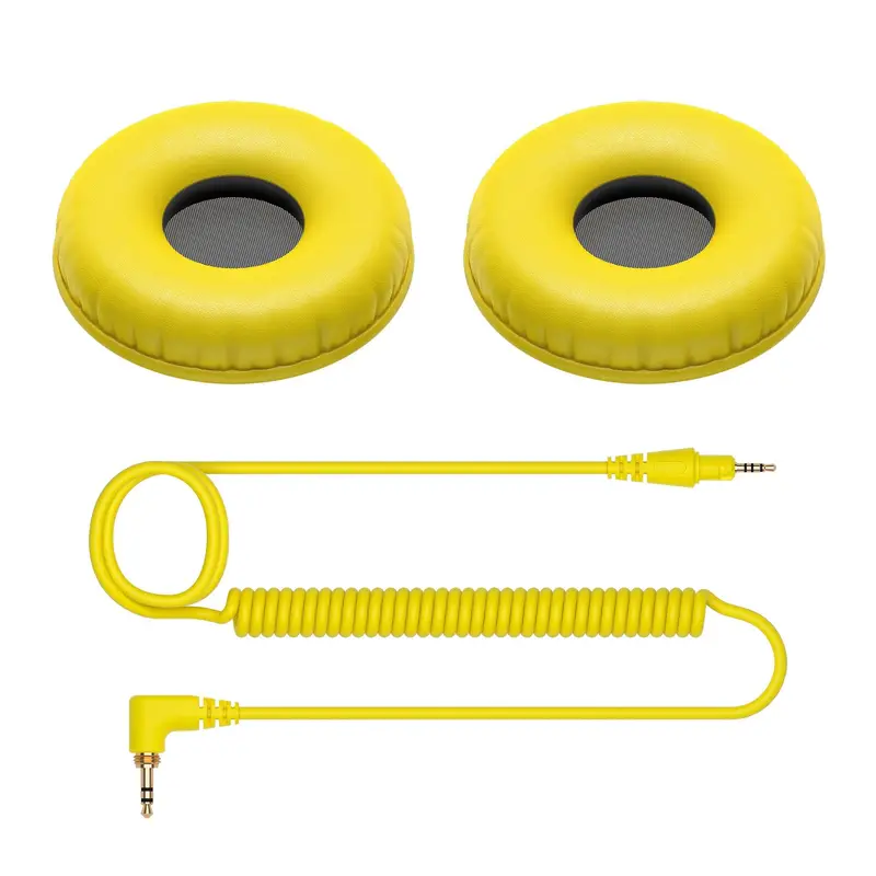 Pioneer DJ CUE1 Series HC-CP08 Accessory Pack Ear Pads and Cable - Yellow
