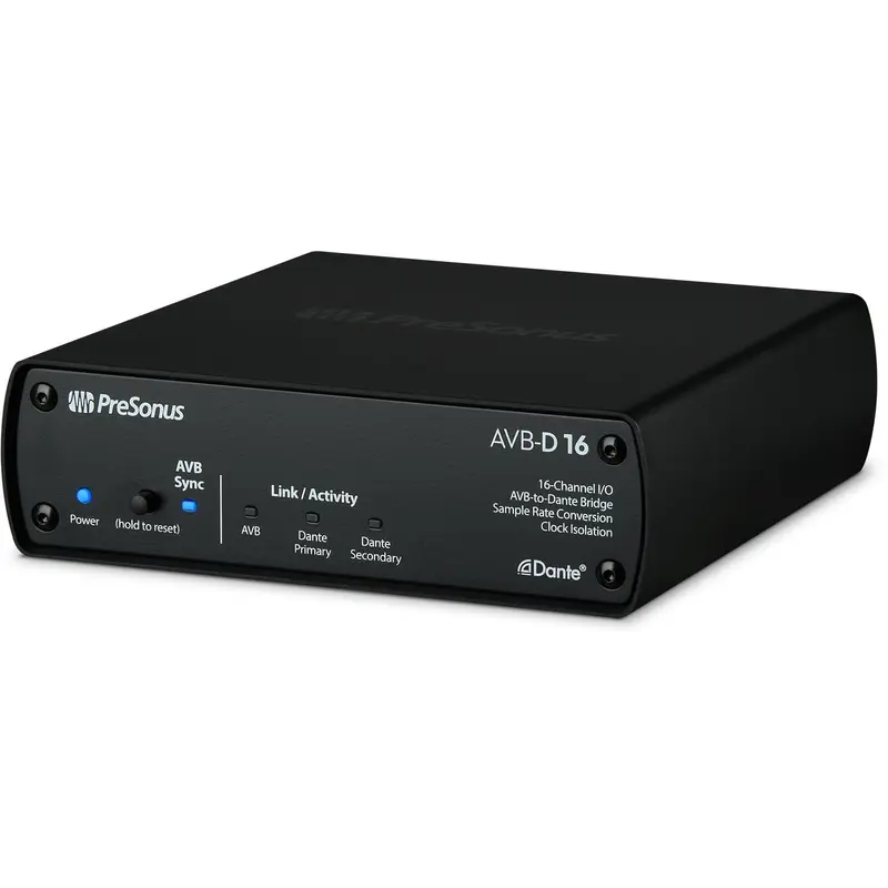 PreSonus AVB-D16 16-Channel I/O AVB to Dante Bridge