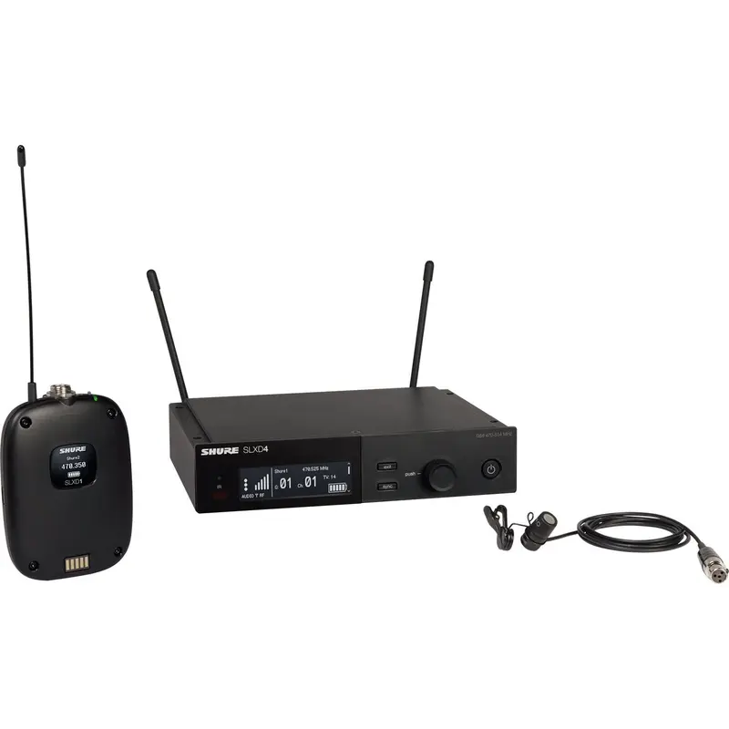 Shure SLXD14/85-G58 Combo System with WL185 Lavalier Microphone - G58 Band
