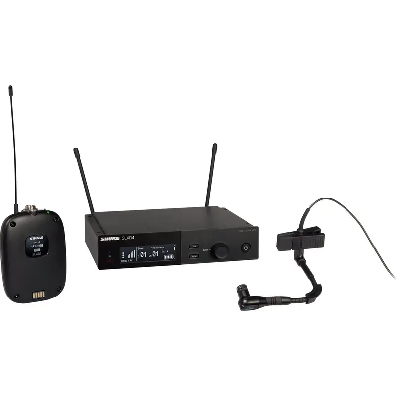 Shure SLXD14/98H-H55 Combo System with Beta 98H/C Lavalier Microphone - H55 Band