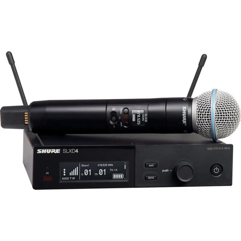 Shure SLXD24/B58 J52 Wireless Vocal System with BETA 58 Microphone Capsule - J52 Band