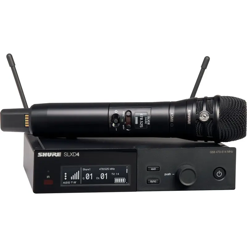Shure SLXD24/K8B H55 Wireless Vocal System with KSM8 Microphone Capsule - H55 Band