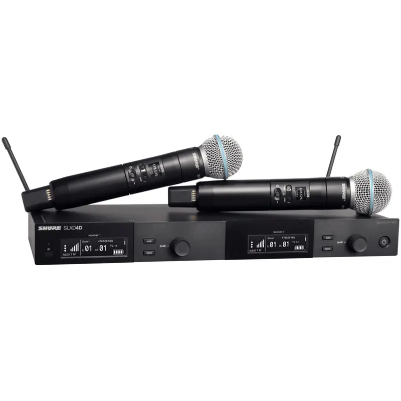 Shure SLXD24D/B58 H55 Dual Wireless System with BETA 58 Microphone Capsule - H55 Band