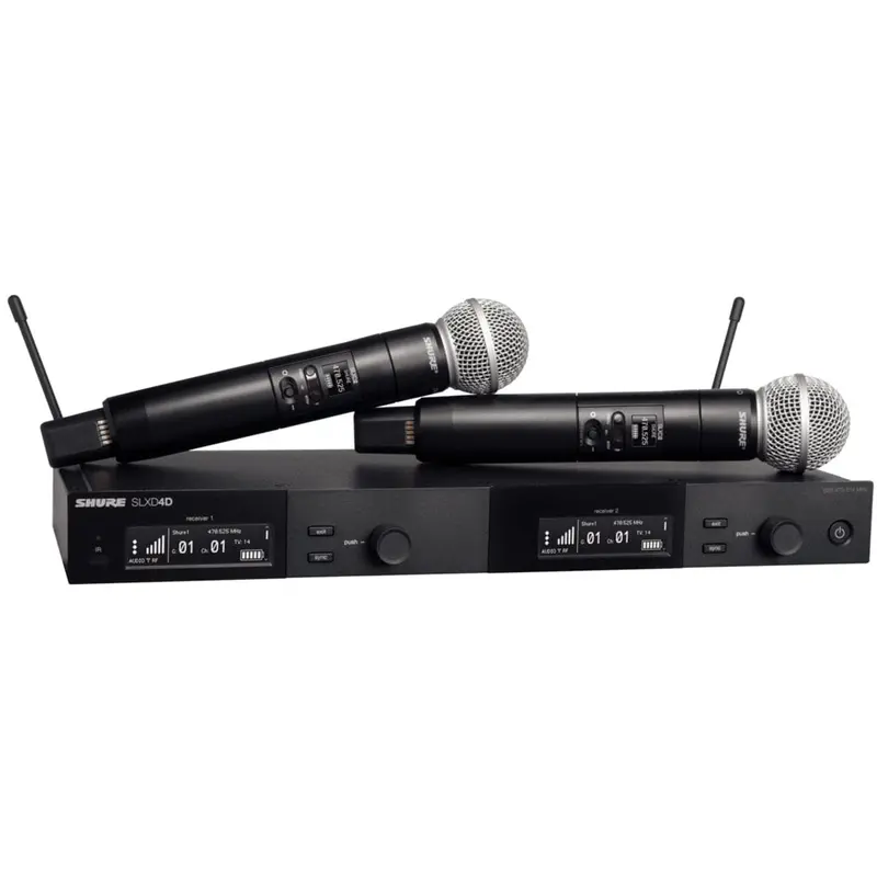 Shure SLXD24D/SM58 H55 Dual Wireless System with SM58 Microphone Capsule - H55 Band