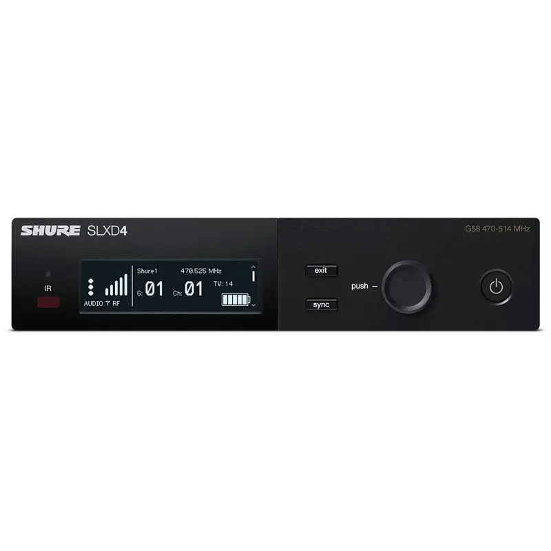 Shure SLXD4 Digital Wireless Receiver - G58 Band