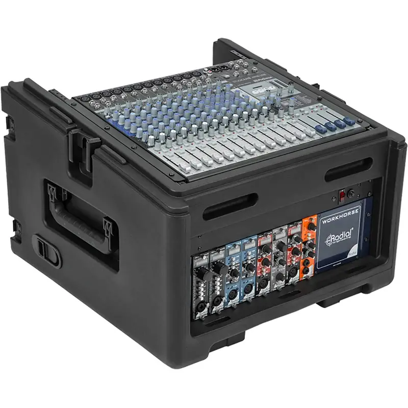 SKB 1SKB-R104W 10U x 4U Rolling Compact Rack Rig