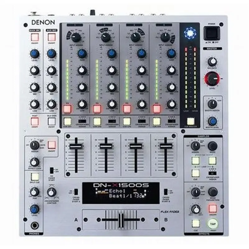 Denon DJ DNX1500 Professional DJ Mixer (Silver)