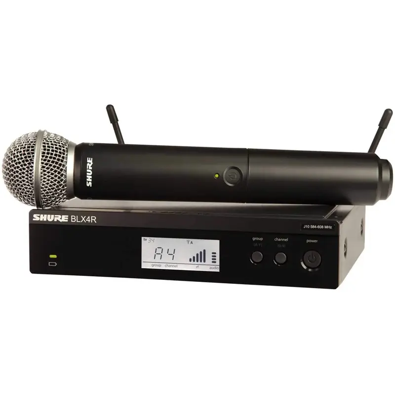 Shure BLX24R SM58 Rackmount Handheld Wireless Mic H10