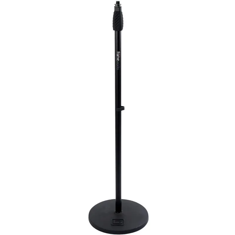 Gator GFW-MIC-1000 Round 10-Inch Base Mic Stand with Twist Clutch