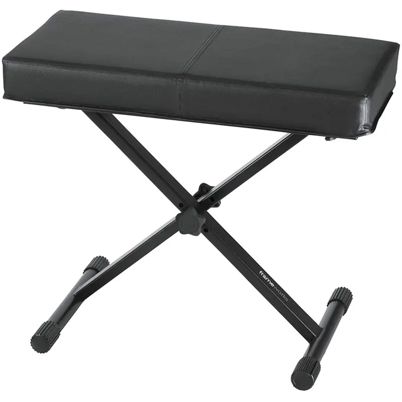 Gator GFWKEYBNCH1 Black Keyboard Bench