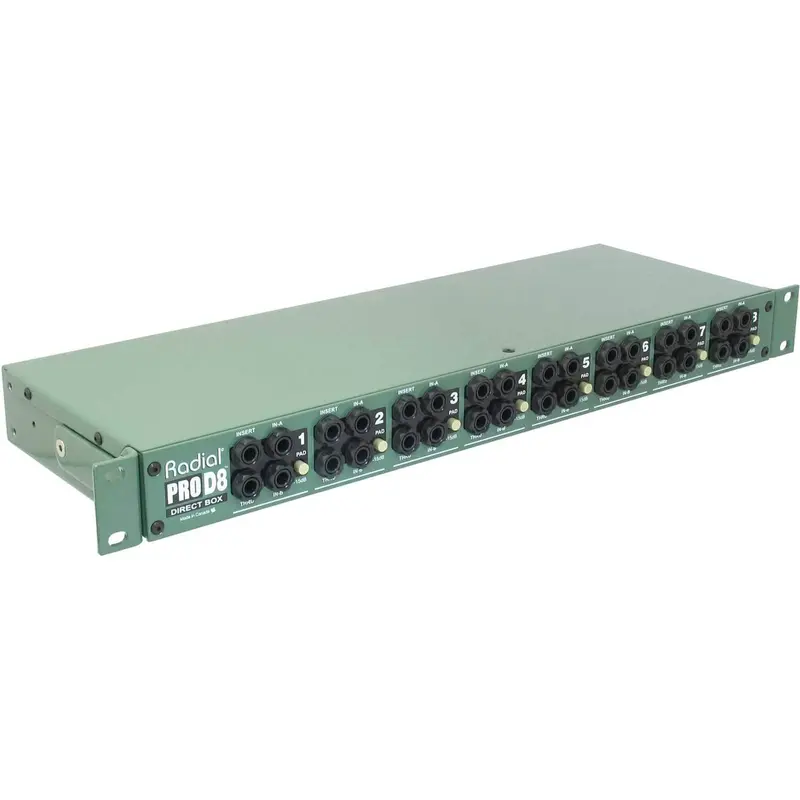 Radial ProD8 8Ch Passive Rack DI for Keyboards