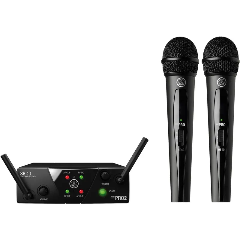 AKG WMS40 Mini2 Dual Wireless Microphone System
