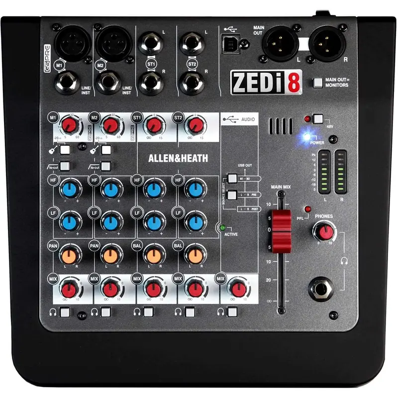 Allen & Heath ZEDI8 8-Channel Mixer