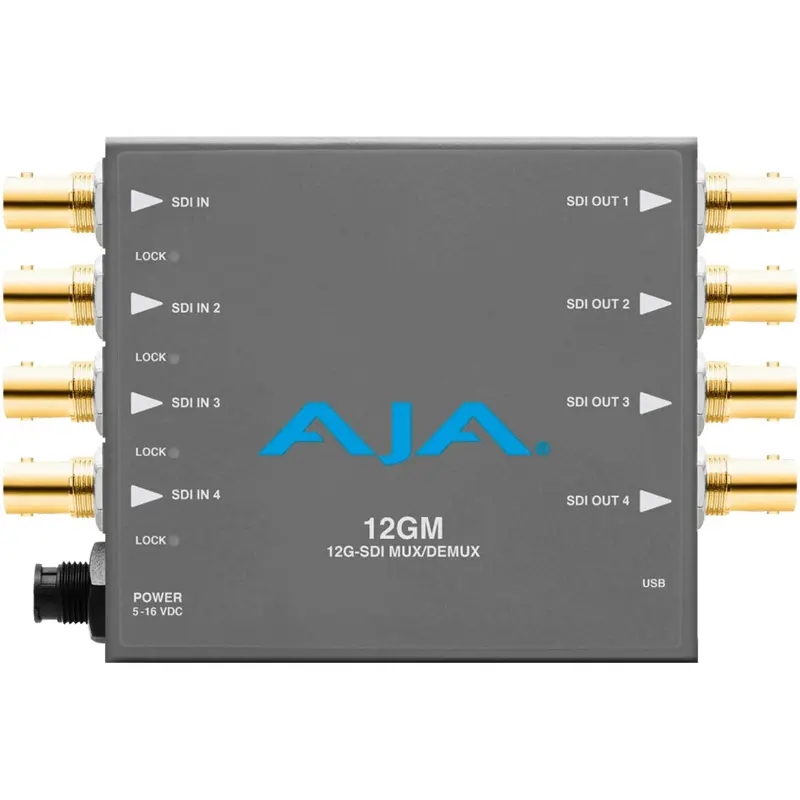 AJA 12GM Video Converter 12G-SDI Mux with Demuxer