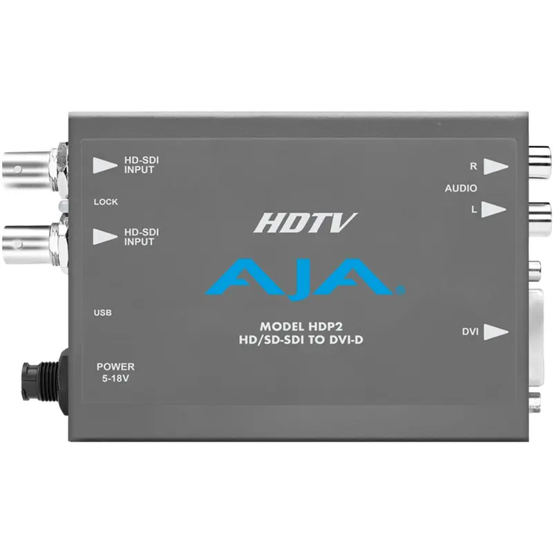 AJA HDP2 HD-SDI/SDI to DVI-D and Audio Converter