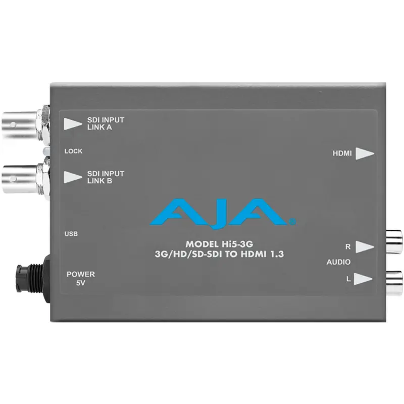 AJA HI53G SD/HD Video to HDMI Converter 2-Channel