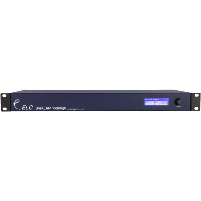 ELC Lighting DLN8GB 8 Port DMX to 2 Port Gigabit Node