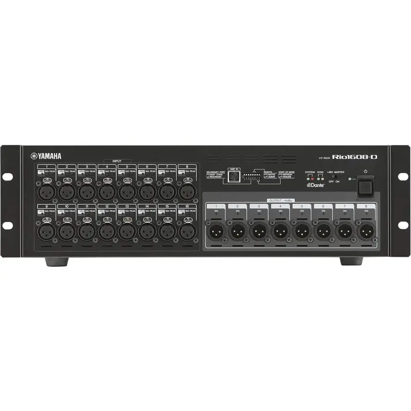 Yamaha Rio1608-D 16-Channels/8-Out Dante Stage Box