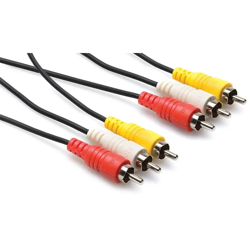 6.6 Ft A / V Cable (3) RCA (M) to (3) RCA (M)
