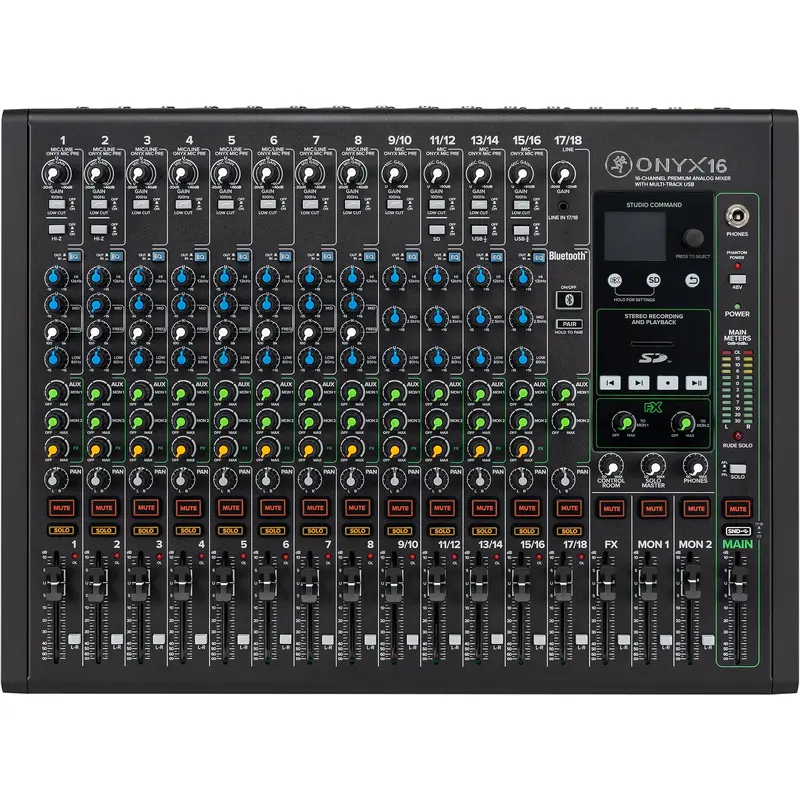 Mackie Onyx16 16-Channel Analog Mixer w/ Multi-Track USB