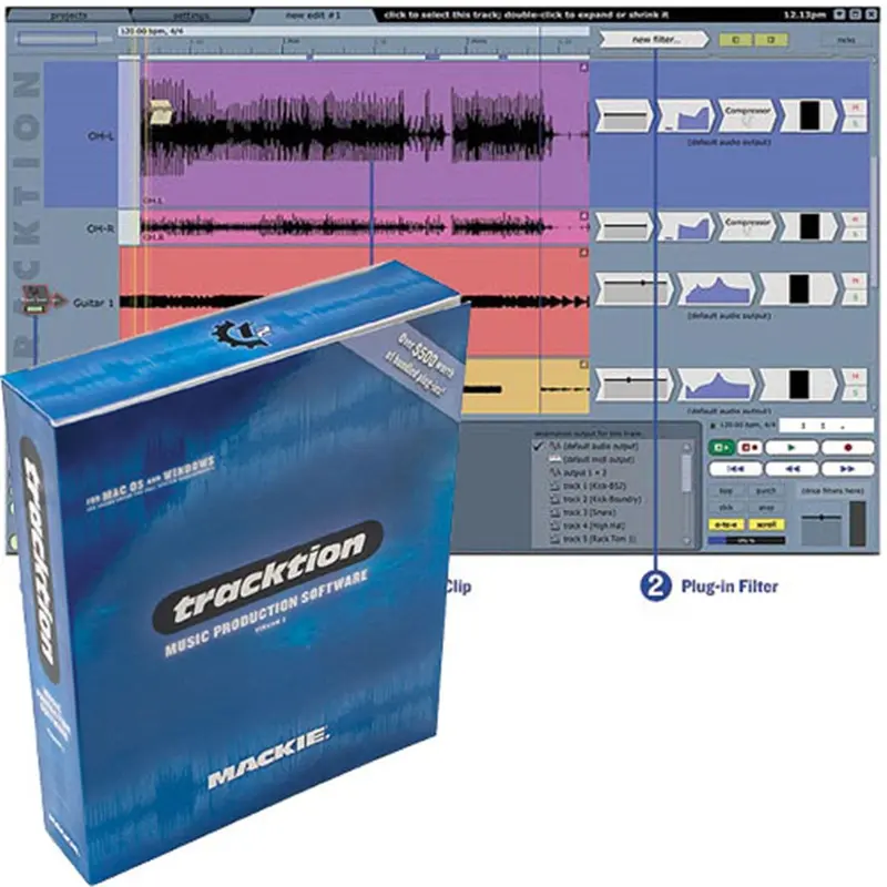 Mackie TRACKTION 2 Audio Recording And Midi Seqncr
