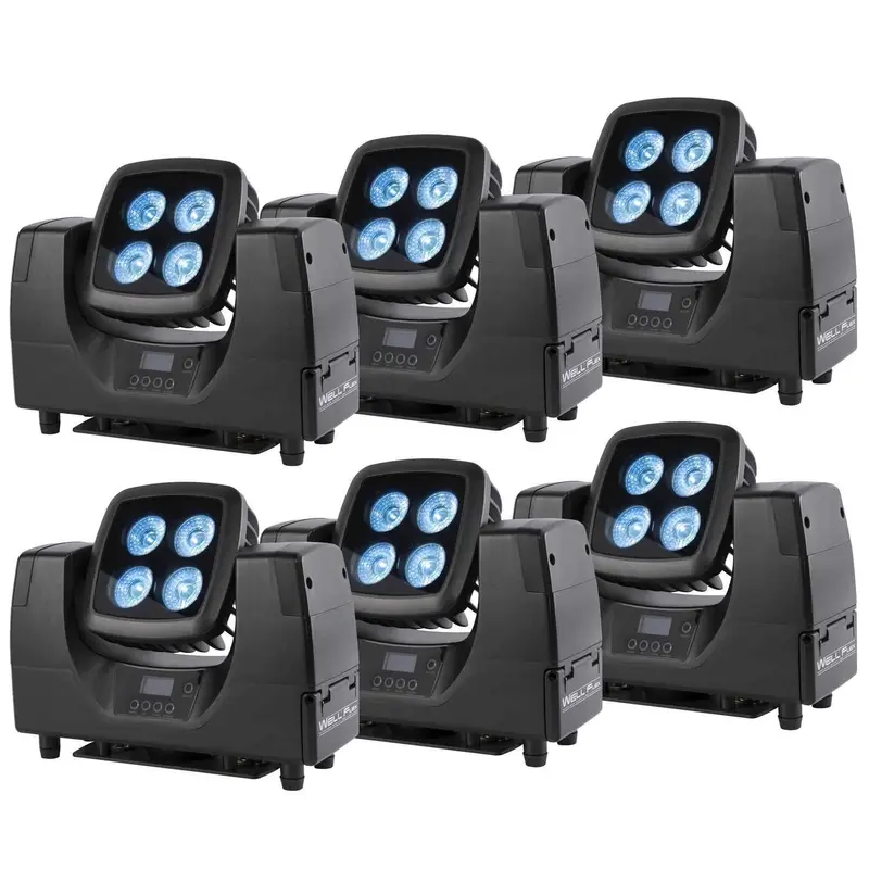 Chauvet WELL FLEX Quad RGBW 6 Pack with Flight Case